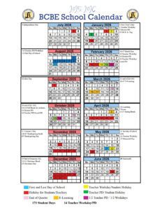 Baldwin County Schools calendar 25-26