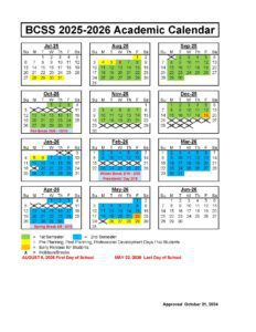 Bartow County School Calendar 25-26