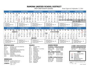 Ramona Unified School District 25-26 PDF