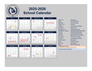Peach County Schools Calendar 25-26