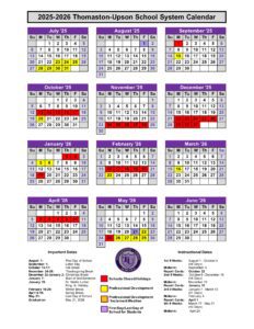 Upson county ga schools calendar 25-26