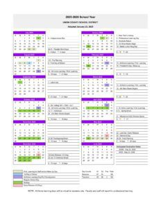 union county ga school calendar