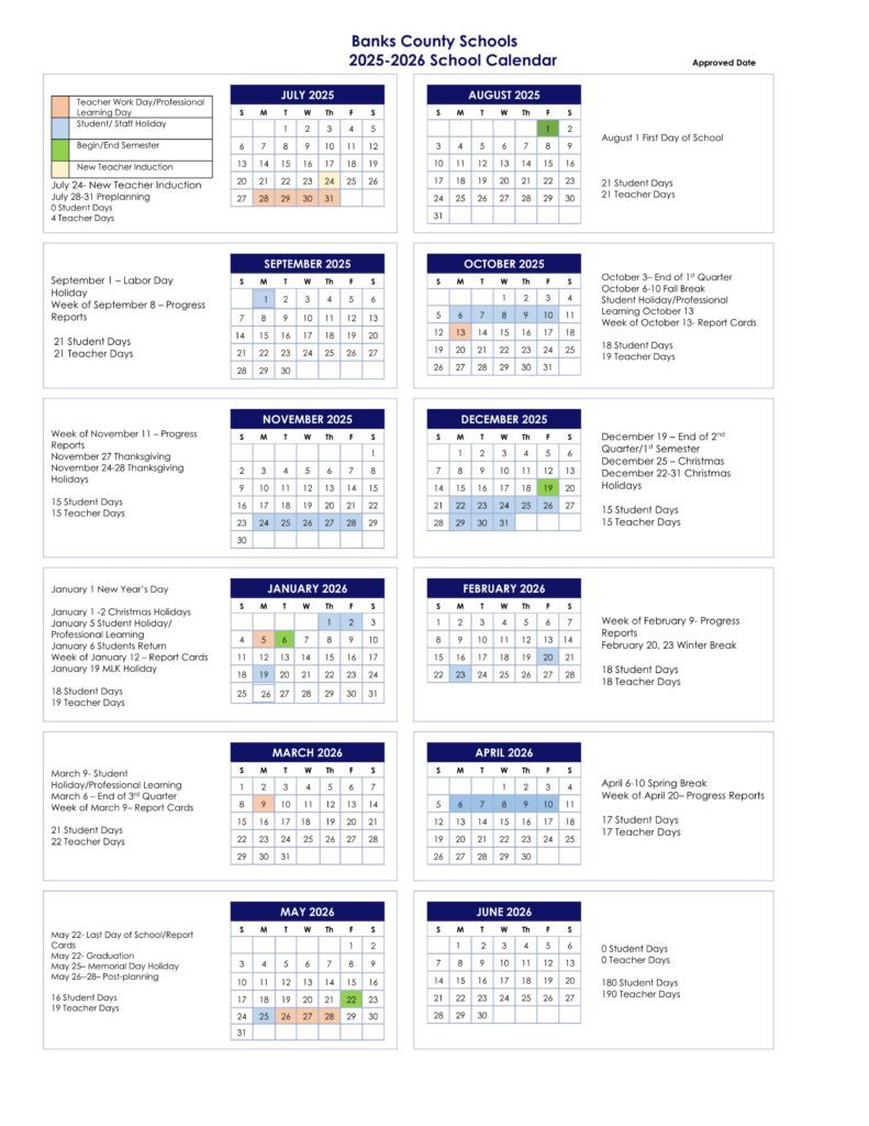 banks county schools calendar ga 25-26