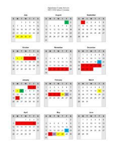 Oglethorpe County Schools calendar 25-26