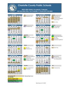 CHARLOTTE COUNTY SCHOOLS calendar 25-26