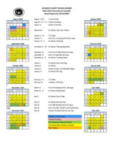 JACKSON COUNTY FL SCHOOLS CALENDAR 25-26
