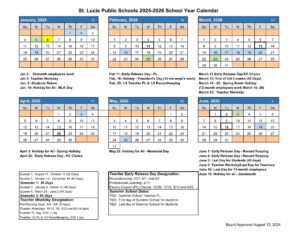 st lucie public schools calendar 25-26