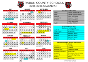 rcss rabun county ga schools calendar 25-26