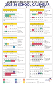 LUBBOCK ISD SCHOOL CALENDAR PDF 25-26