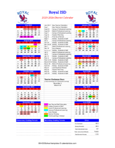 royal isd school calendar risd 25-26