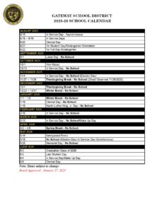 GATEWAY SCHOOL DISTRICT