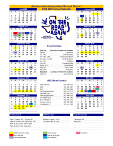 JACKSONVILLE ISD SCHOOL CALENDAR 25-26