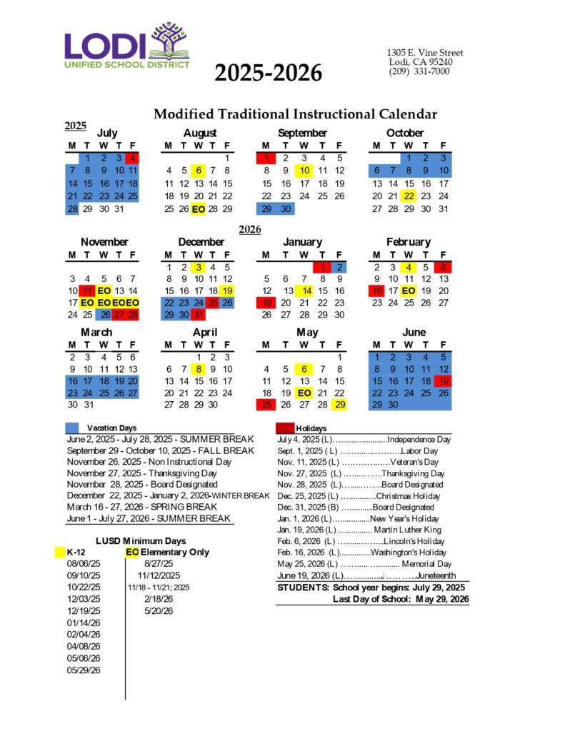 LODI UNIFIED SCHOOL DISTRICT
