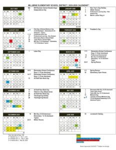 Millbrae Elementary School District Calendar