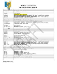 Redford Union Schools 25-26