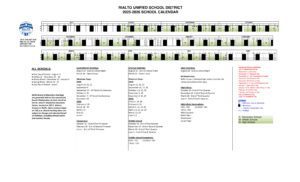 Rialto Unified School Calendar 25-26