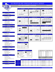 San Felipe Del Rio SFDR CISD school calendar
