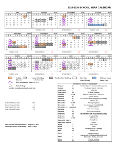 Sierra Unified School Calendar