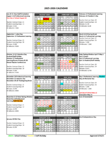 Smithville SISD School Calendar 25-26