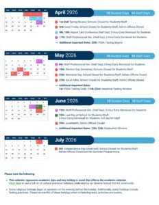 School District of Philadelphia philasd calendar 25-26