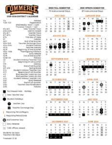commerce isd school calendar