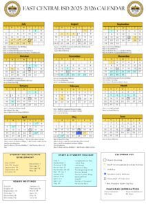 east central isd schools calendar 25-26