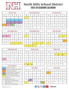 north hills school district calendar