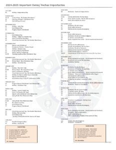 BELLWOOD school calendar