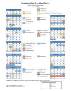 Eastchester ufsd calendar