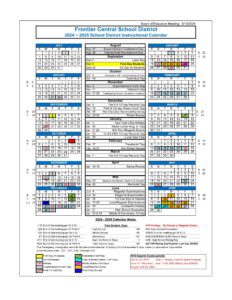 Frontier Central School District calendar