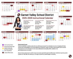 Garnet Valley School District calendar