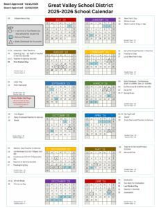 great valley school district calendar 25-26
