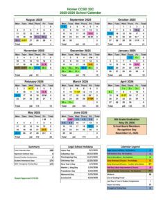 Homer CCSD 33C CALENDAR