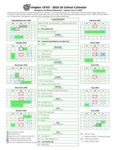 Irvington UFSD Calendar