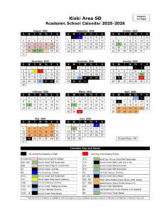 Kiski Area School District Calendar