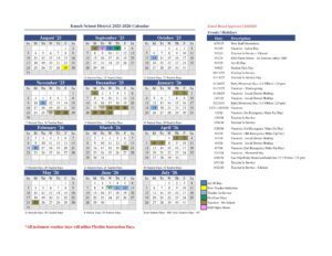 Knoch School District calendar 25-26