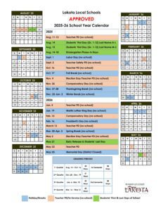 Lakota Local Schools calendar