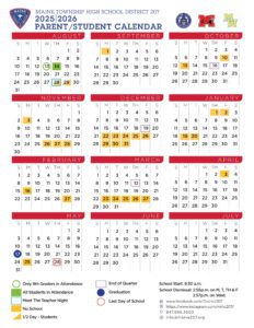 Maine south north west D207 calendar