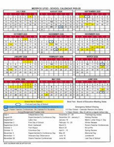 MERRICK UFSD Calendar