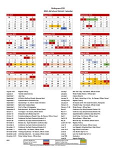 Niskayuna CSD Calendar