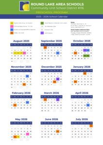 Round Lake Area RLAS calendar 25-26