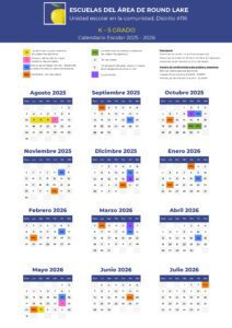 Round Lake Area RLAS calendar 25-26