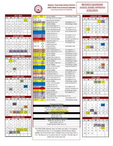 Radnor Township School District calendar