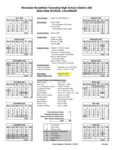 rbhs school calendar
