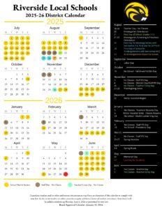 Riverside Local Schools calendar
