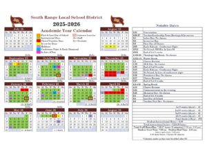 south range local school calendar