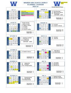 Windber Area School District calendar 25-26 pdf