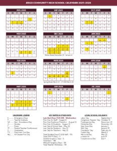 achs calendar 25-26