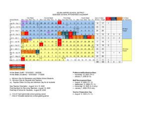 AZUSA UNIFIED SCHOOL DISTRICT calendar
