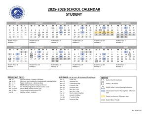 Alpine Union School District calendar